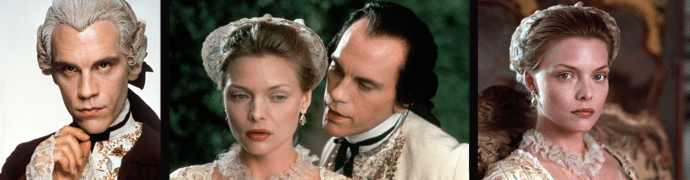 Dangerous Liaisons – Nebezpečné známosti (1988) - film byl oceněn třemi Oscary.