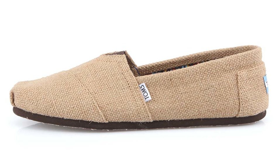 Zoot: Béžové pánské loafers Toms Burlap, 1299 Kč